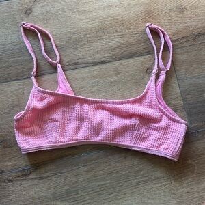 Loverbird Pink Eden Cropped Bikini Top